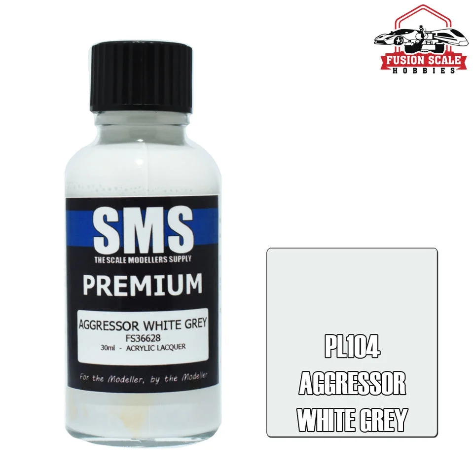 Scale Modelers Supply Premium Aggressor White Grey 30ml