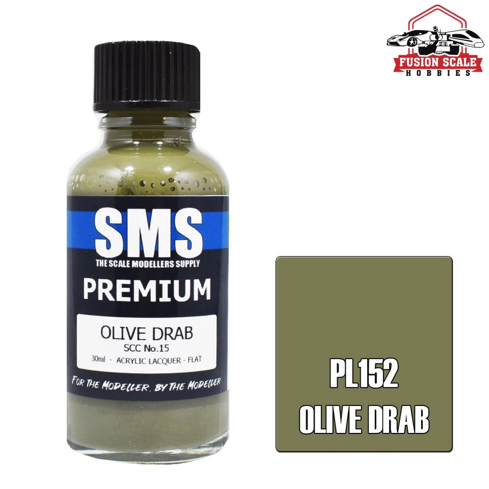 Scale Modelers Supply Premium Olive Drab Scc No 15 30ml