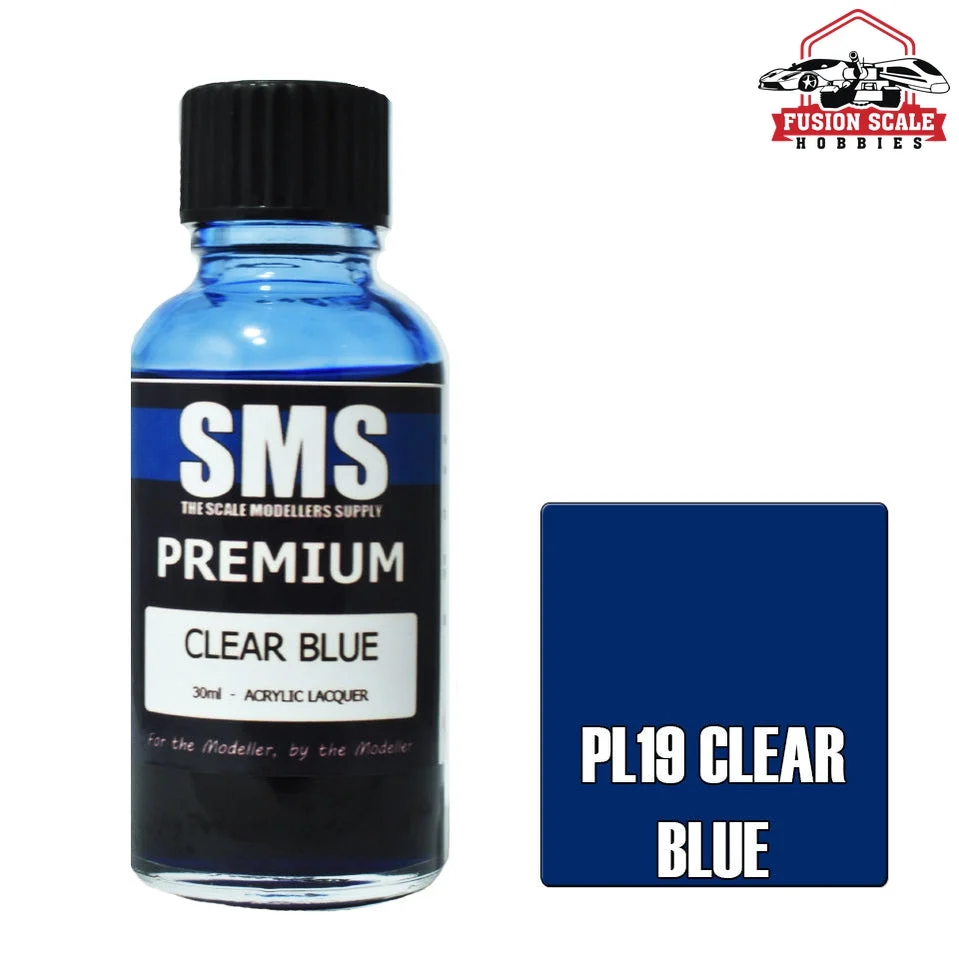 Scale Modelers Supply Premium Clear Blue 30ml
