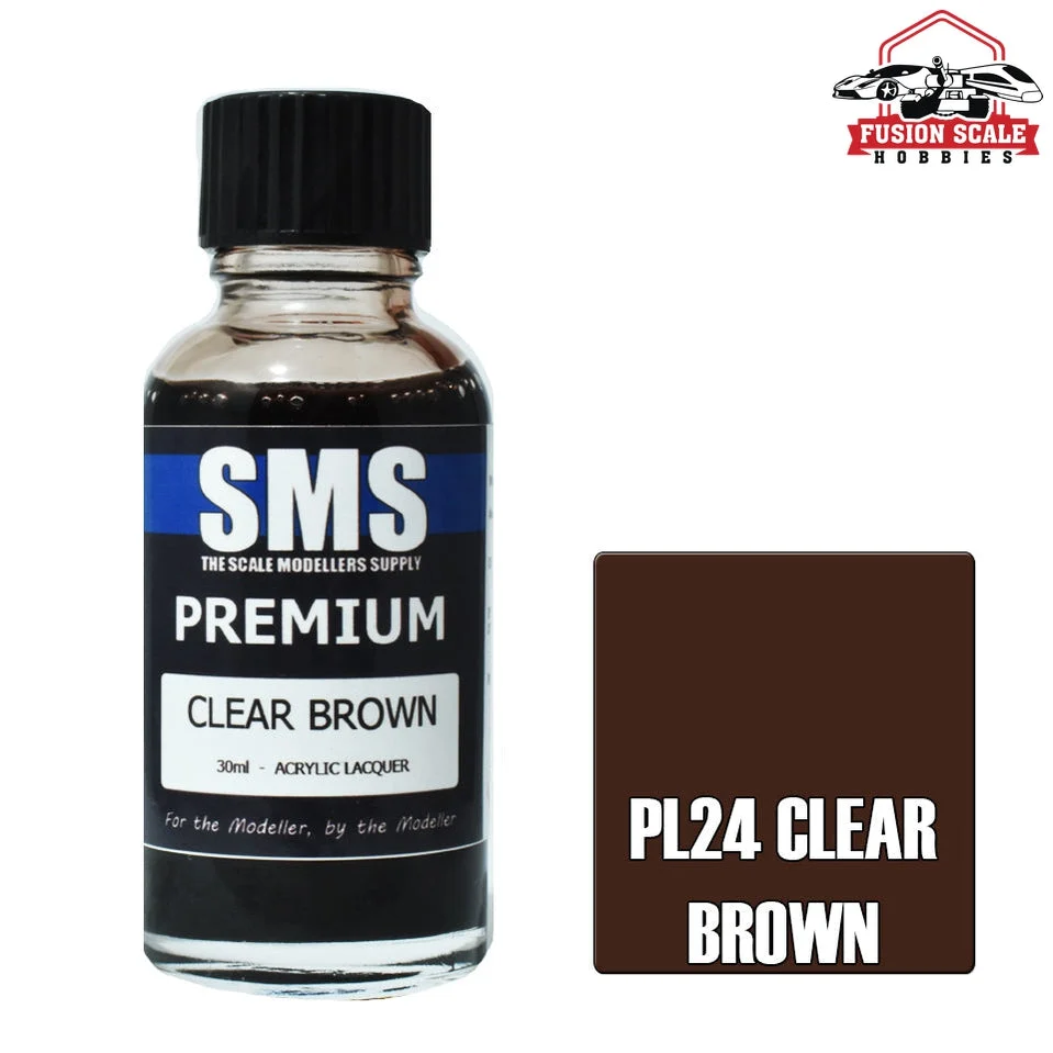Scale Modelers Supply Premium Clear Brown 30ml