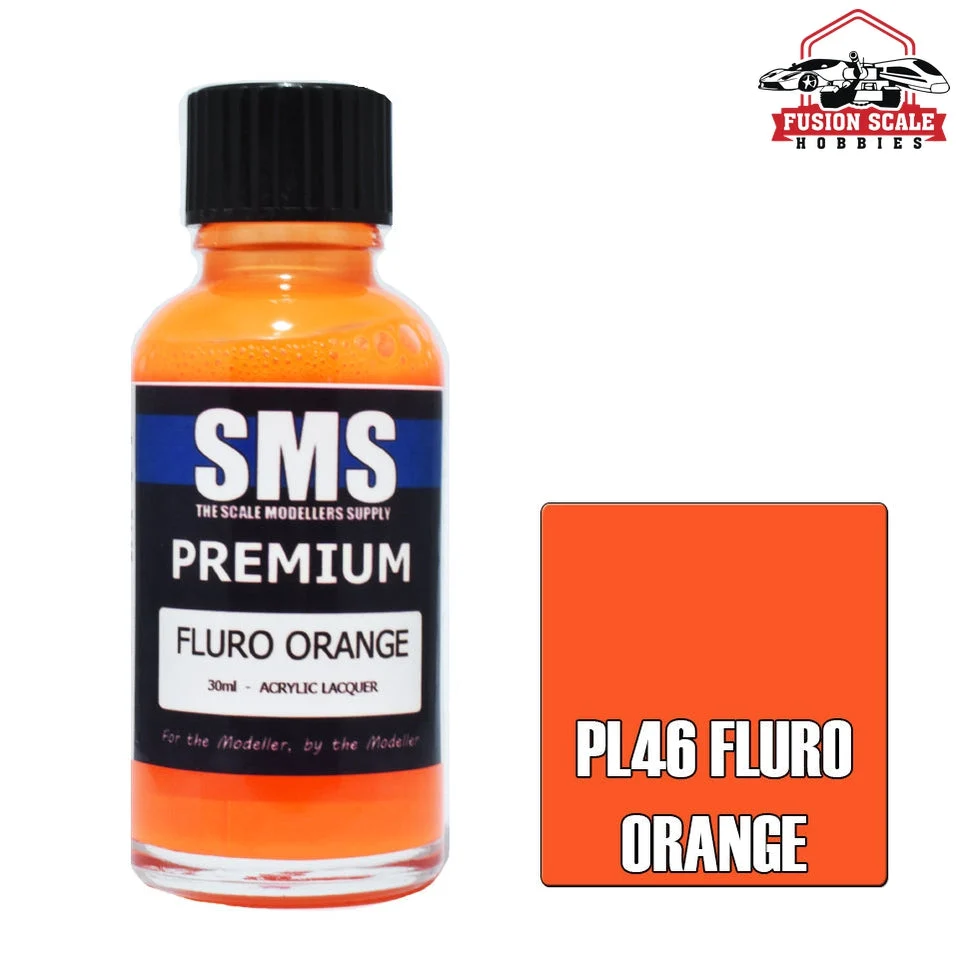Scale Modelers Supply Premium Fluro Orange 30ml