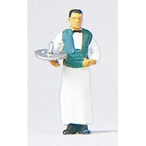 Preiser HO Waiter w/Tray & Glasses