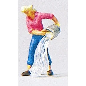 Preiser HO Woman w/Cleaning Bucket