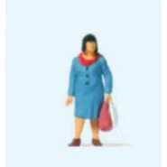Preiser HO Going Shopping (Woman w/Bags)