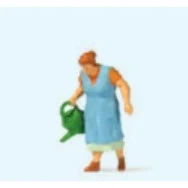 Preiser HO Grandma Watering Flowers