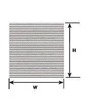 Plastruct N gauge White Corrugated Siding 12" x 7" (2 per pack)