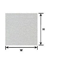 Plastruct Z gauge White Tread Plate Sheet 3-7/8" x 2-1/4" (2 per pack)