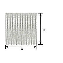 Plastruct N gauge White Tread Plate Sheet 3-7/8" x 2-1/4" (2 per pack)