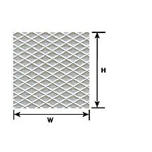 Plastruct G gauge White Tread Plate Sheet 3-7/8" x 2-1/4" (2 per pack)