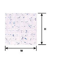 Plastruct 3/16" White Square Tile Sheet 12 x 7" (2 per pack)