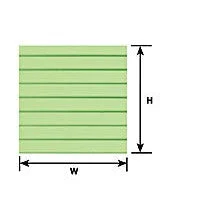 Plastruct 3/16" White Clapboard Siding Sheet 12" x 7" (2 per pack)