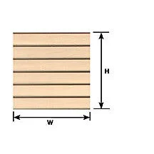 Plastruct 1/4" White Clapboard Siding Sheet 22" x 7" (1 per pack)
