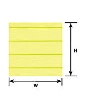 Plastruct 3/8" White Clapboard Siding Sheet 24" x 7" (2 per pack)