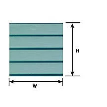 Plastruct 5/16" White Clapboard Siding Sheet 22" x 7" (1 per pack)