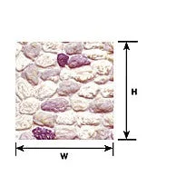 Plastruct 1:35 Scale Beige Stone Wall Sheet 12" x 7" (2 per pack)