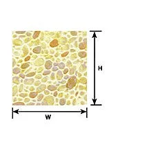 Plastruct O gauge Beige Random Polished Stone Sheet 12" x 7" (2 per pack)