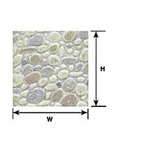 Plastruct G gauge Beige Random Polished Stone Sheet 12" x 7" (2 per pack)
