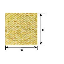 Plastruct HO gauge Red Clay Rough Brick Sheet 12" x 7" (2 per pack)