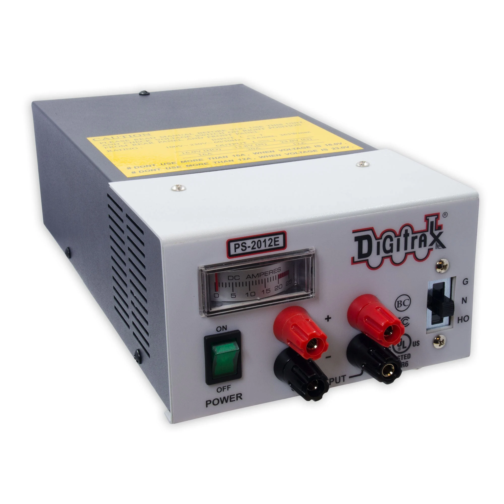 Digitrax PS2012E 20 Amp Regulated Power Supply (13.8 – 23 VDC)