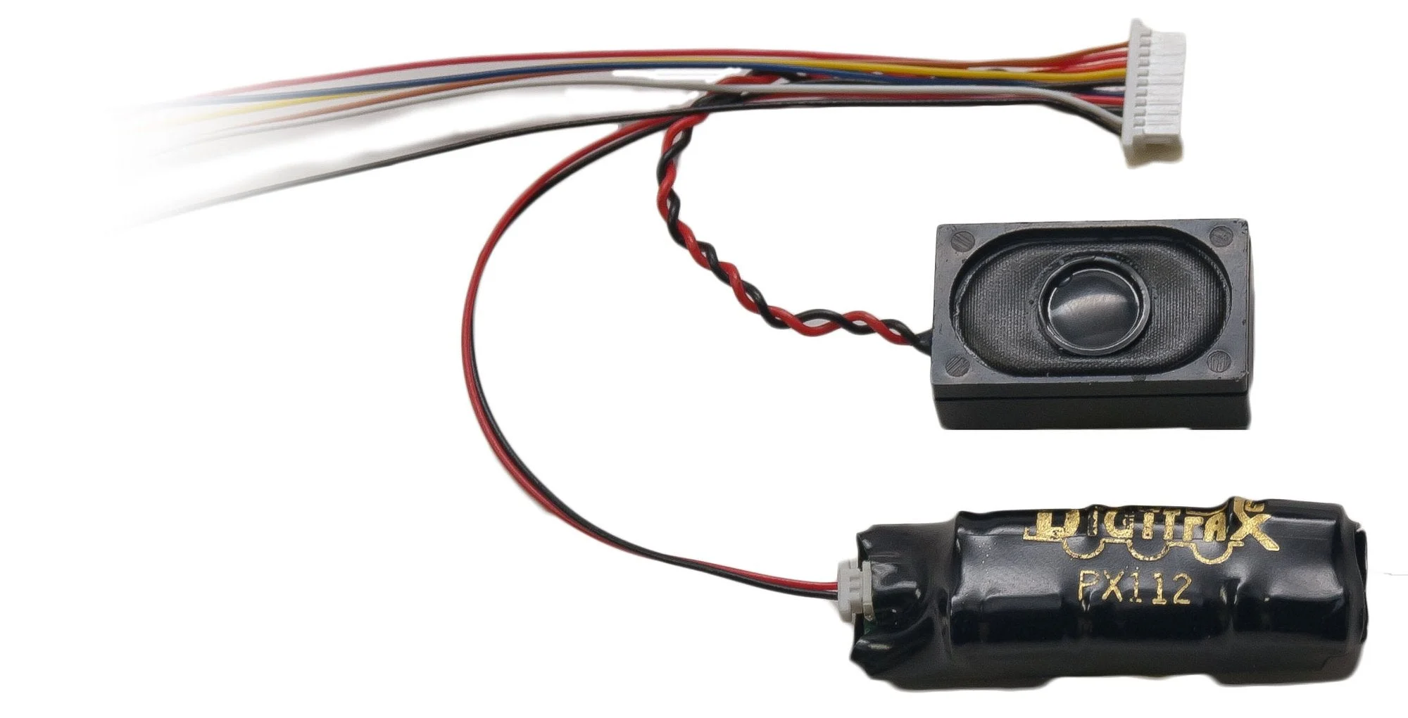 Digitrax PX112-10 Power Xtender Module — 10 Farad Low-Profile Energy Storage