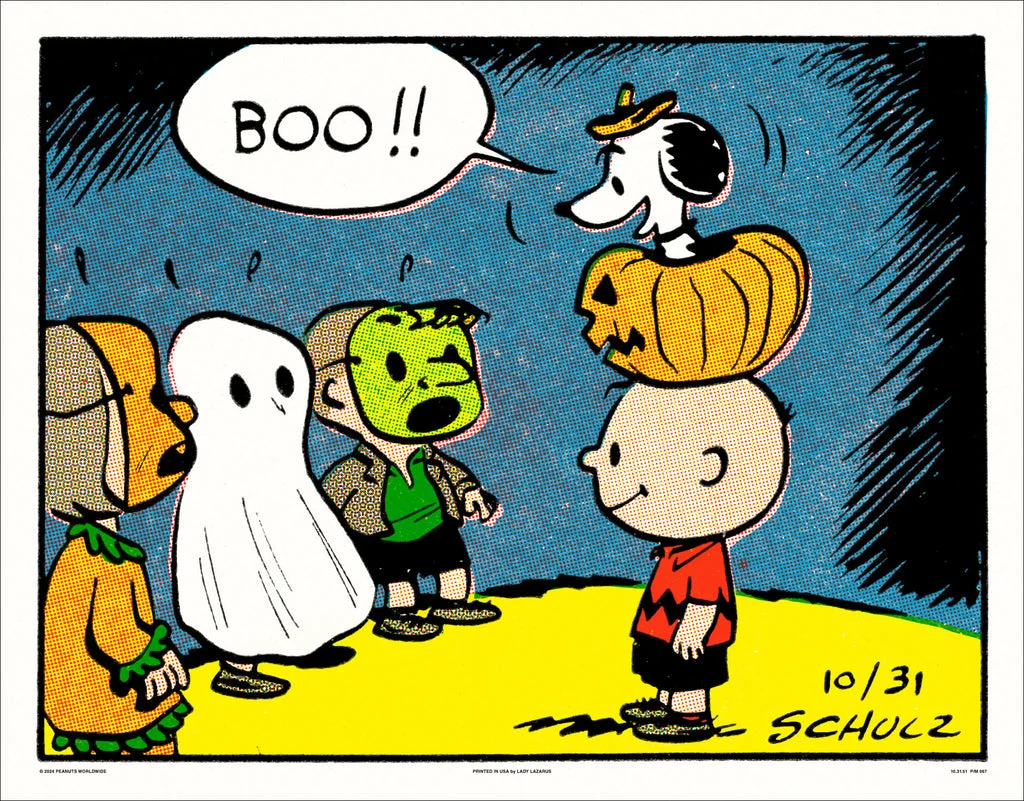 Peanuts Boo!! Poster - Charles Schulz