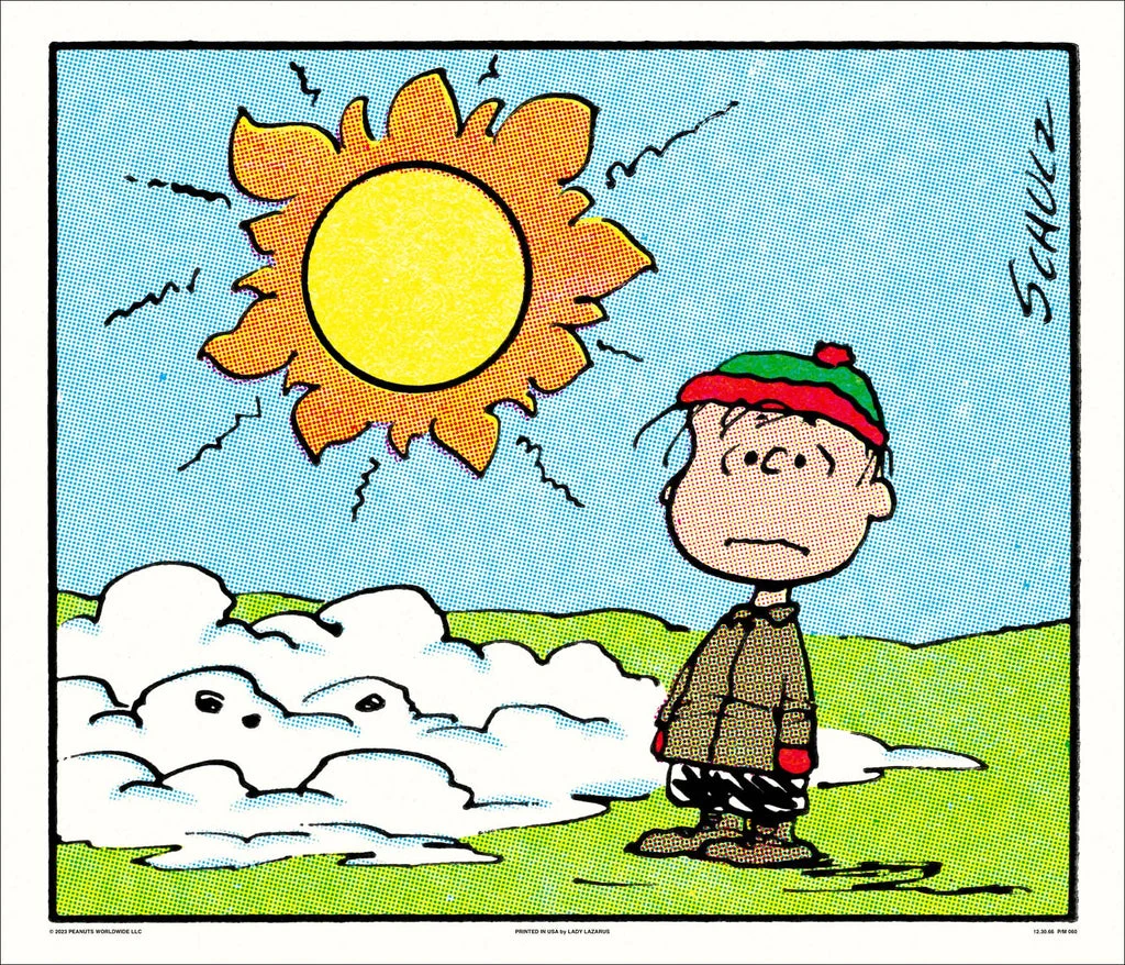 Peanuts Melted Poster - Charles Schulz