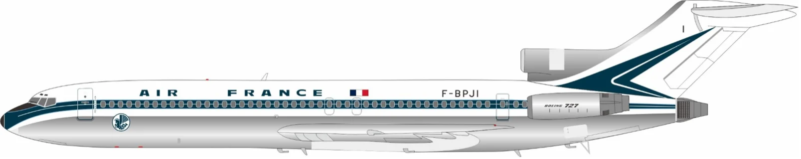Pre-Order InFlight200 54651 Air France Boeing 727-228 F-BPJI