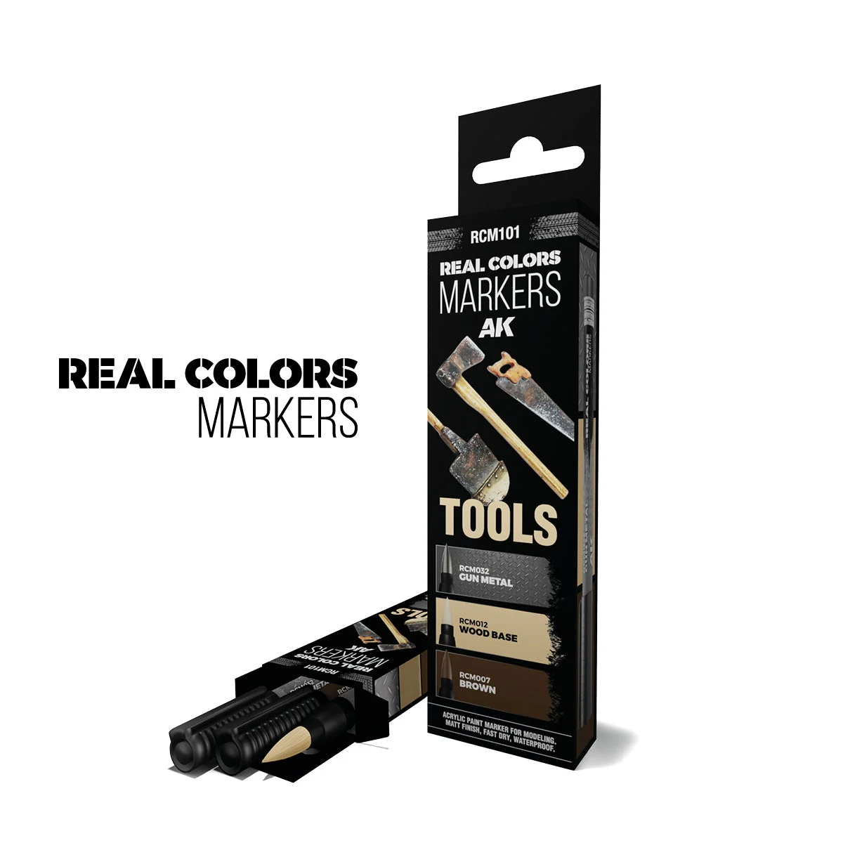 AK Interactive Real Colors Markers Tools 3 Pack Set RCM101