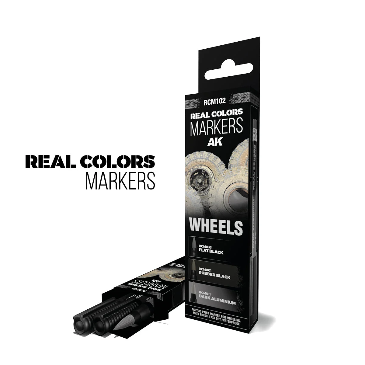 AK Interactive Real Colors Markers Wheels 3 Pack Set RCM102