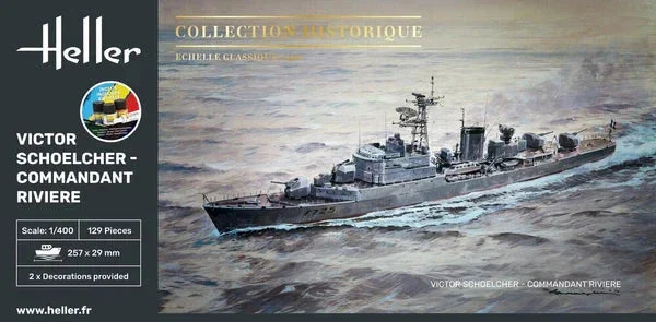 1/400 Heller Victor Schoelcher - Commandant Riviere STARTER KIT