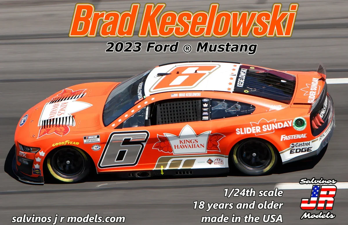 1/24 Salvino Brad Keselowski #6 2023 Kings Hawaiian Ford Mustang 46142 - Salvino JR Models