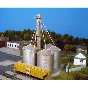 Rix Products 407 HO Scale 90' Grain Elevator w/Ladders & Chutes