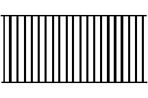 Plastruct 1-7/32" Polystyrene Vertical Railing (2 per pack)