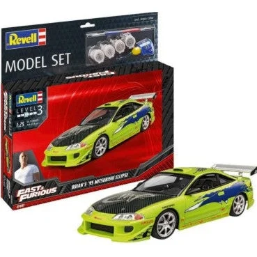 Revell 1/25 Fast & Furious Brian's 1995 Mitsubishi Eclipse Car w/paint & glue - Revell Germany