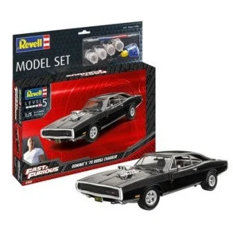 Revell 1/25 Fast & Furious Dominic's 1970 Dodge Charger Car w/paint & glue - Revell Germany
