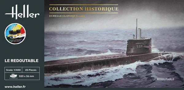 1/400 Heller U-Boat S/M Redoutable STARTER KIT