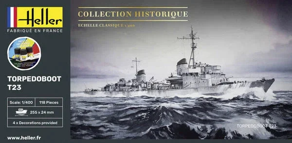 1/400 Heller Torpedoboat T23 STARTER KIT