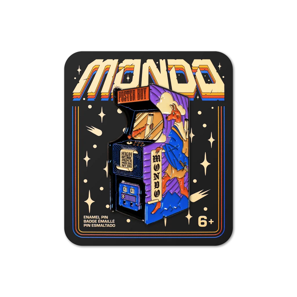 Mondo Poster Boy Enamel Pin - Nolan Fleming