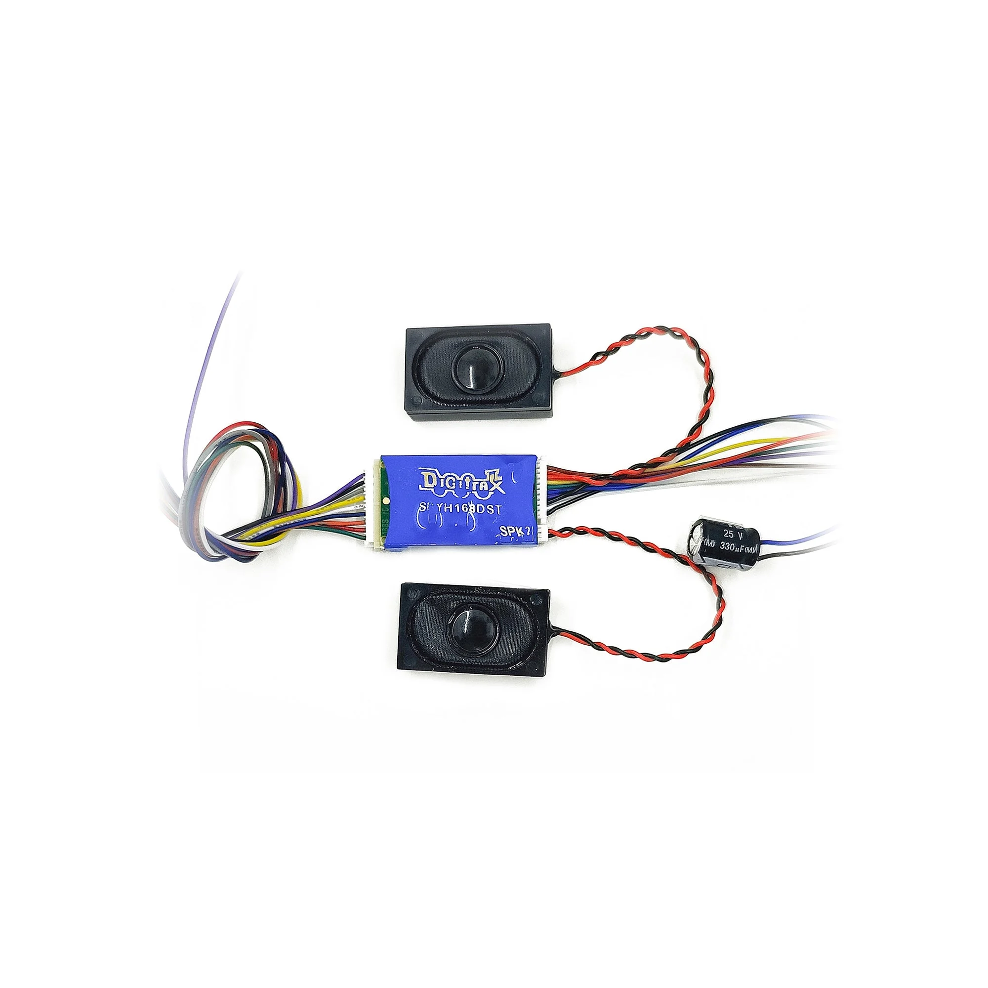 Digitrax SDYH168DST HO SoundFX DCC Sound Decoder — 8 Function, Built-In Speaker/Amp