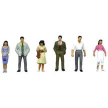 Plastruct N gauge Painted Polystyrene City Figures (2 sets per pack)