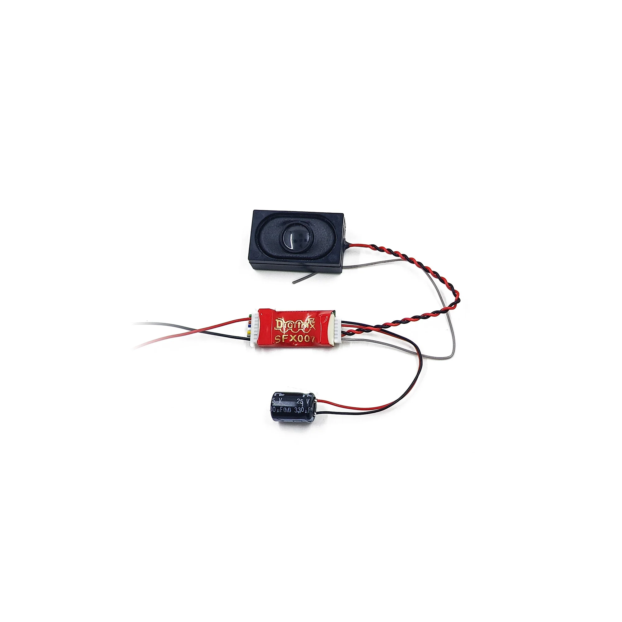 Digitrax SFX007 SoundFX DCC Sound-Only Decoder — 8 Ohm Box Speaker Included