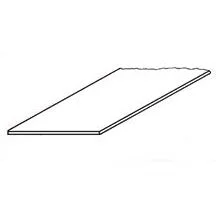 Plastruct .020" x 7" x 12" Beige Colored Polystyrene Plain Sheet (2 per pack)