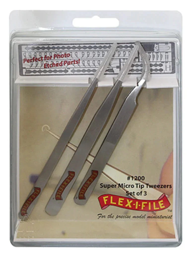 Alpha Abrasives Super Micro Tip Tweezer 3pk 1200