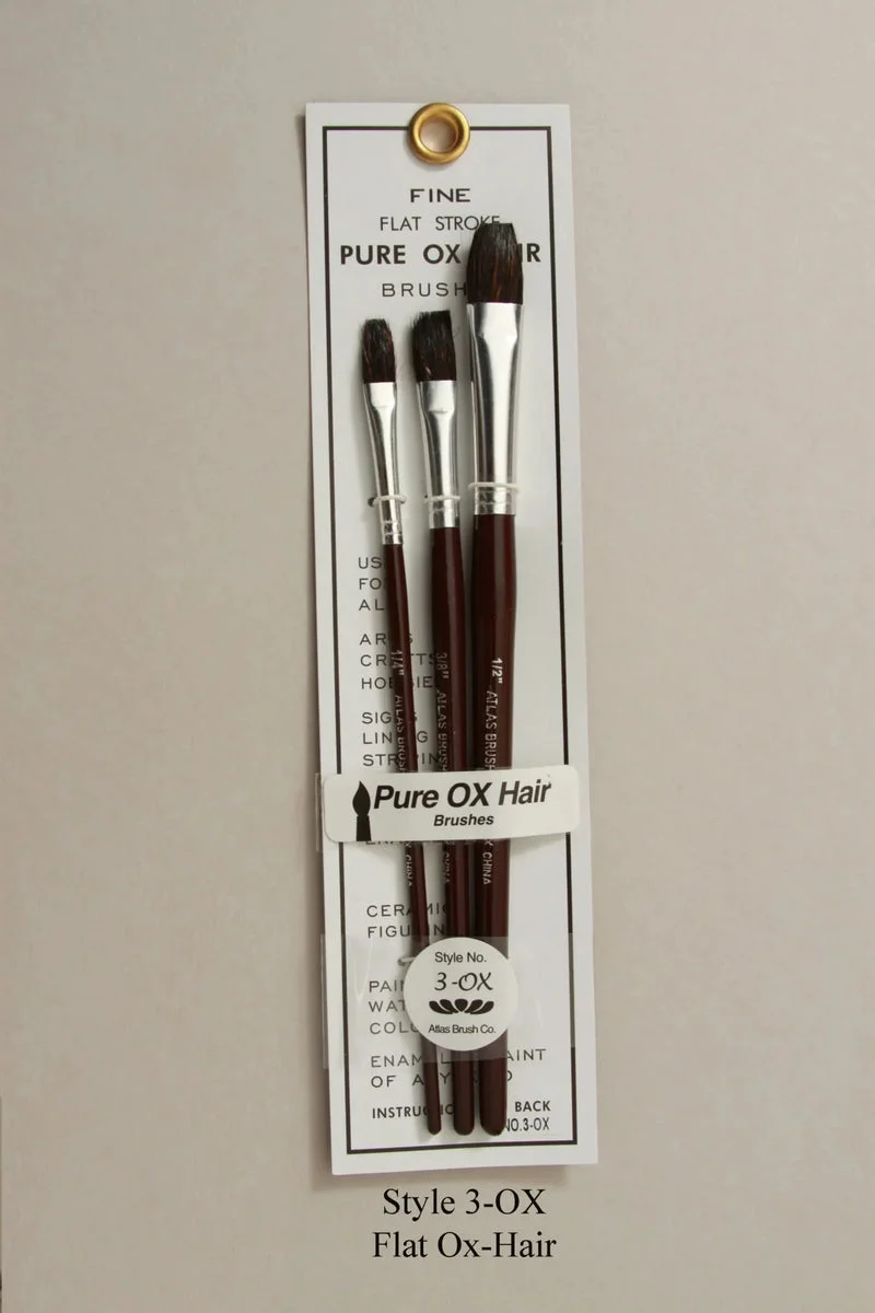 Atlas Brush Style 3 Ox-Hair Flat
