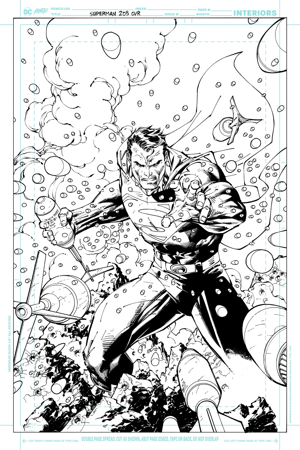 Superman #205 Variant Poster - Jim Lee