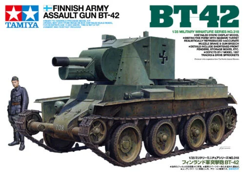 Tamiya 1/35 Finnish Army Assault Gun Bt-42 - 35318