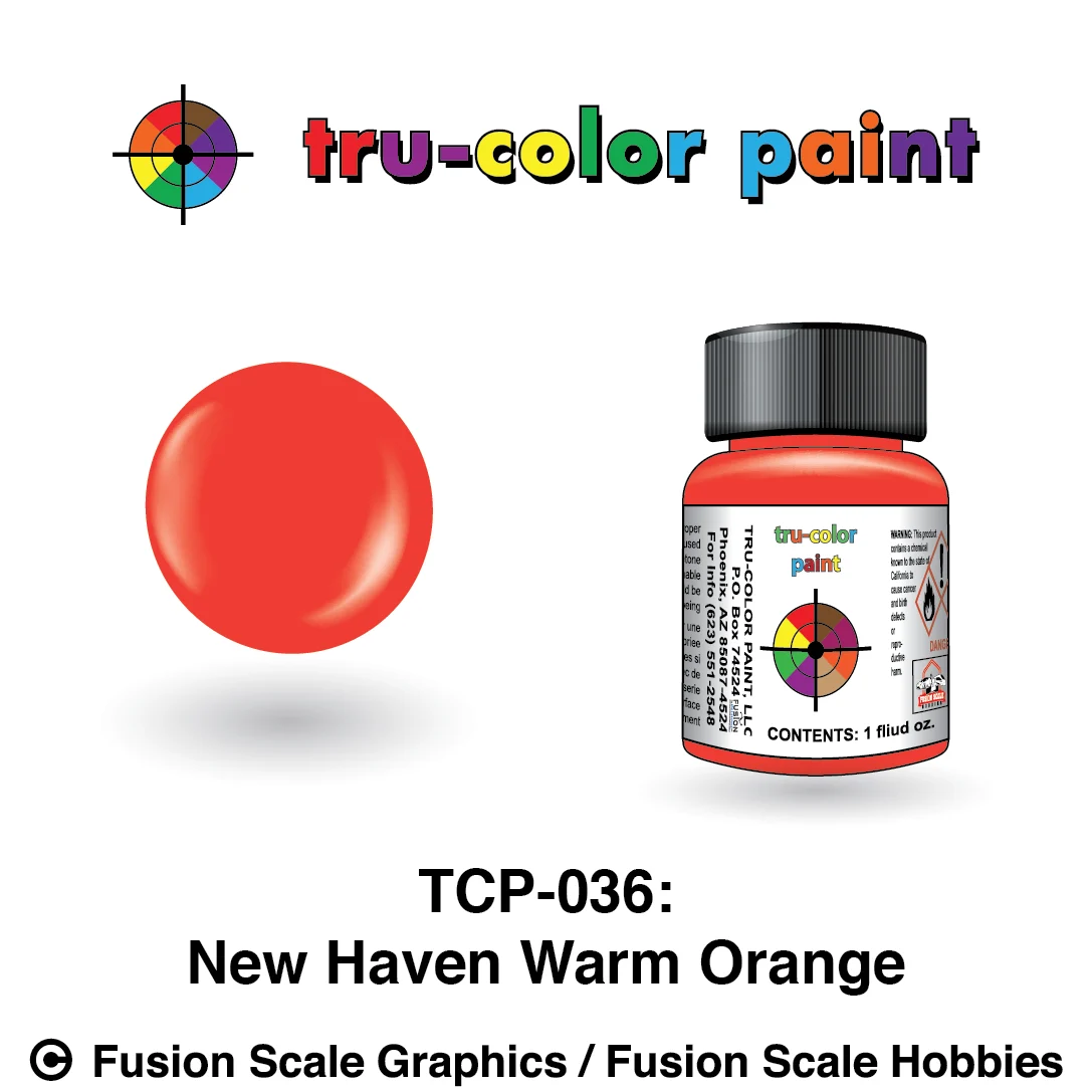 Tru Color Paint New Haven Warm Orange 1oz - TCP036