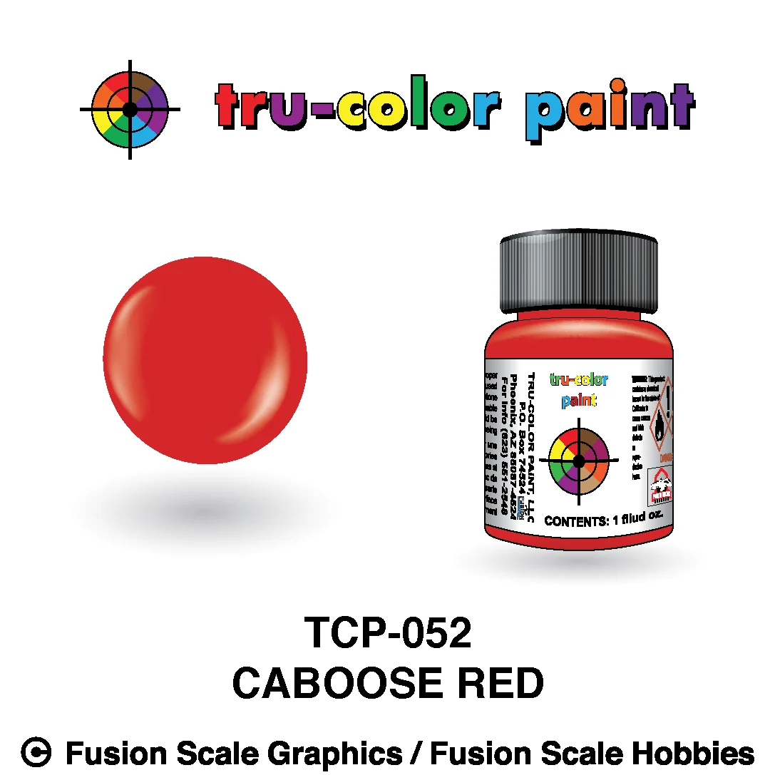 Tru Color Paint Caboose Red 1oz - 052