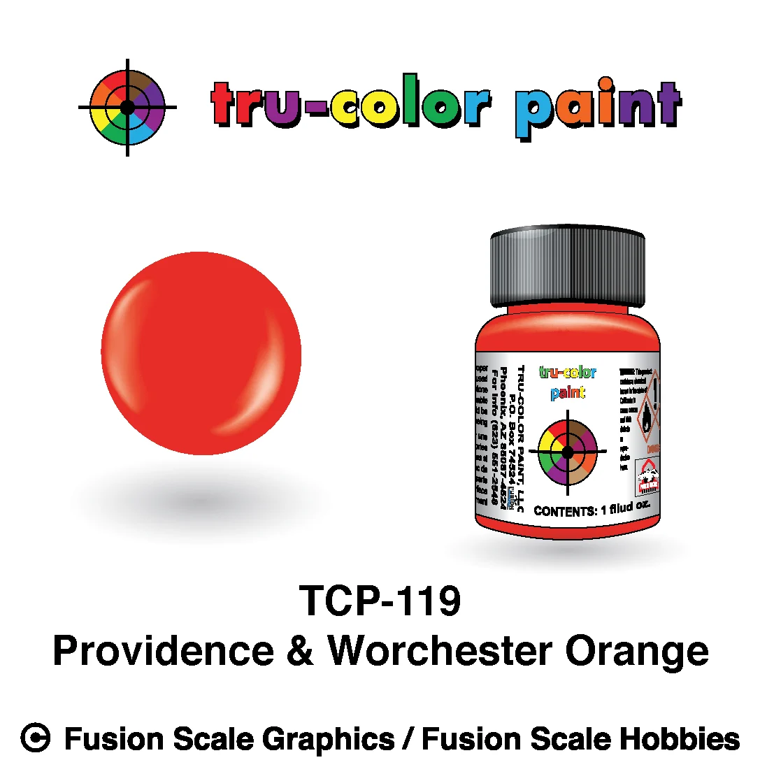 Tru Color Paint Providence & Worchester Orange 1oz - 119