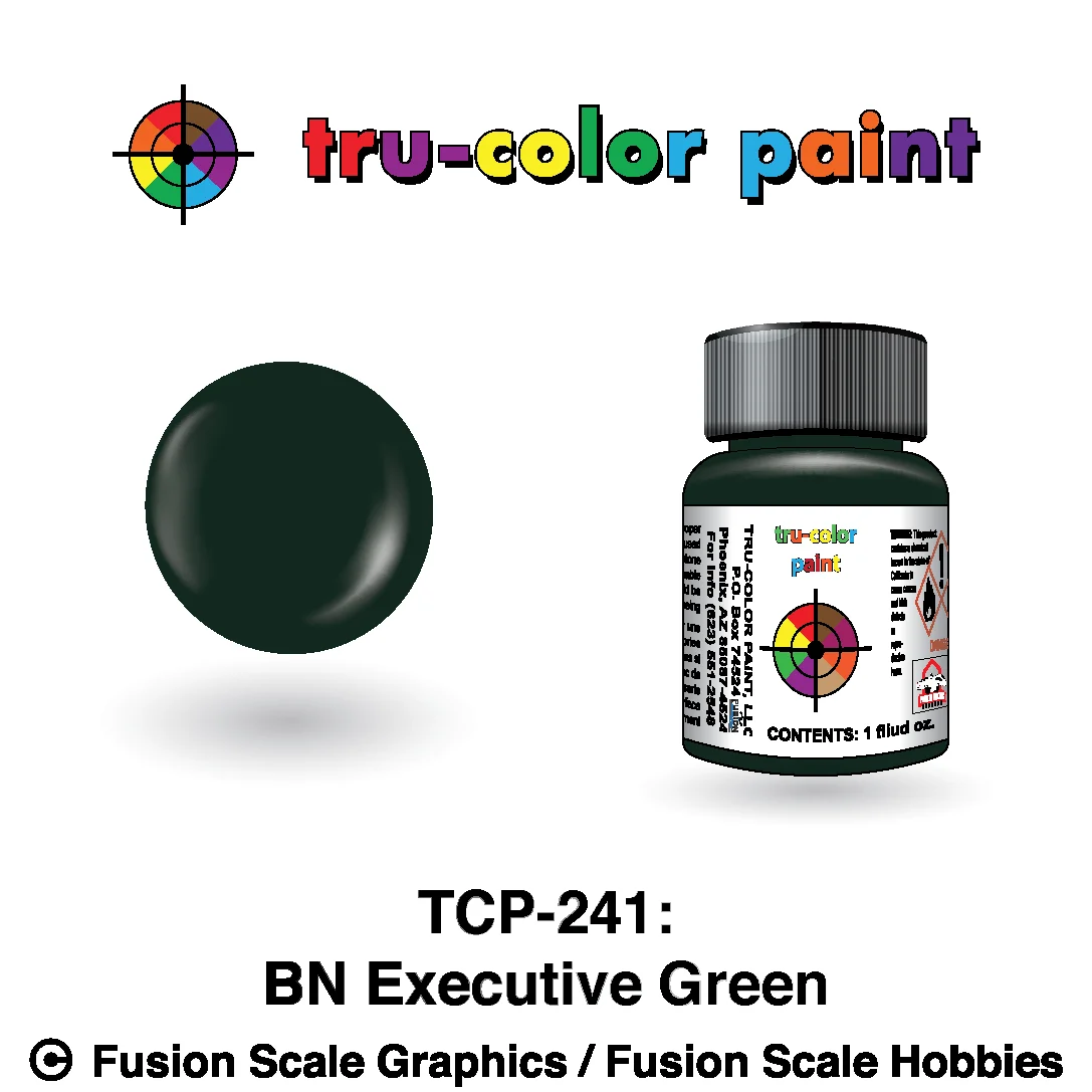 Tru Color Paint TCP-241 Burlington Northern BN Executive Green 1oz - 241